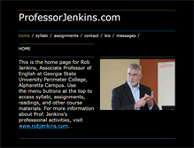 Tablet Screenshot of professorjenkins.com